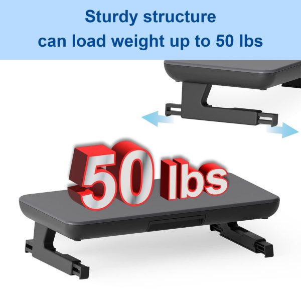 Adjustable Laptop Stand with Storage Drawer - Height Riser - Basic - Image 6