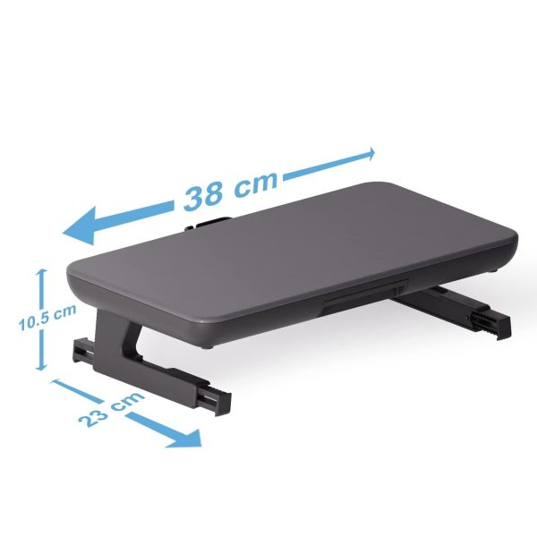Adjustable Laptop Stand with Storage Drawer - Height Riser - Basic - Image 10