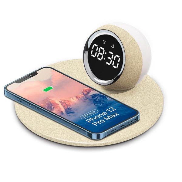 15W Rotatable Night Light Fast Charger Wheat - White - Image 14
