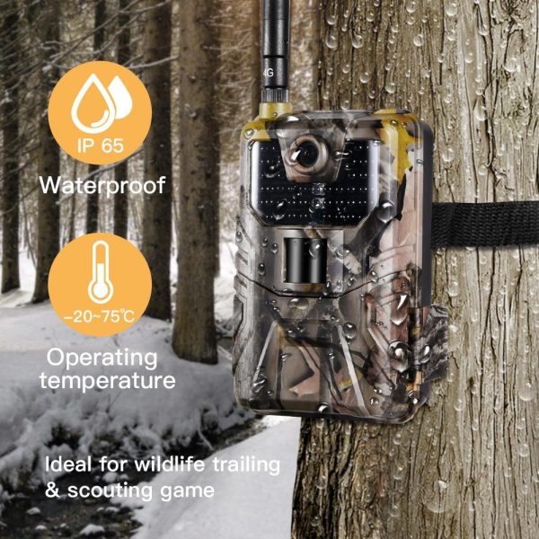 20Mp 2K Wildlife Hunting Trail Camera With Night Vision And 4G Cellular Surveillance - Image 11