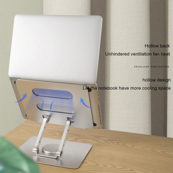 Foldable Rotating Laptop Cooling Stand - Multifunctional - Image 4