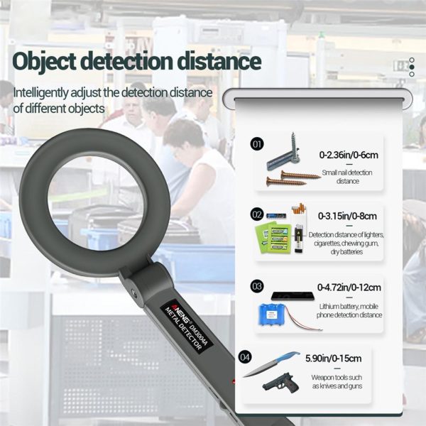 High-precision Handheld Metal Detector for Airport Scanning - Image 4