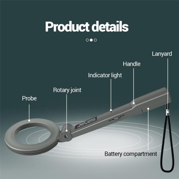 High-precision Handheld Metal Detector for Airport Scanning - Image 8