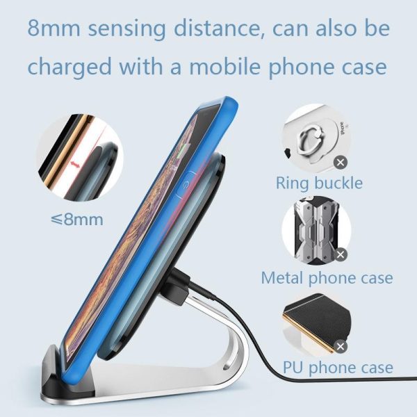 15W Multifunctional Wireless Charger With Stand Black - Image 6