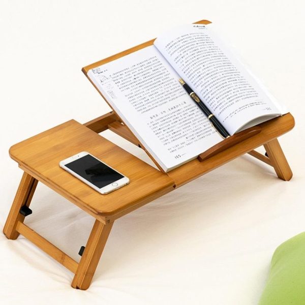 Adjustable Folding Laptop Desk for Dorm or Study - Height and Space Saver - Image 2