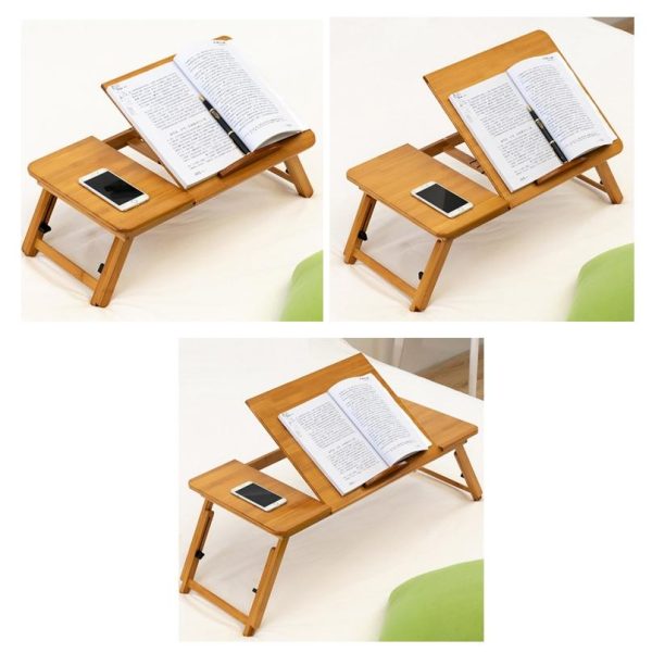 Adjustable Folding Laptop Desk for Dorm or Study - Height and Space Saver - Image 3