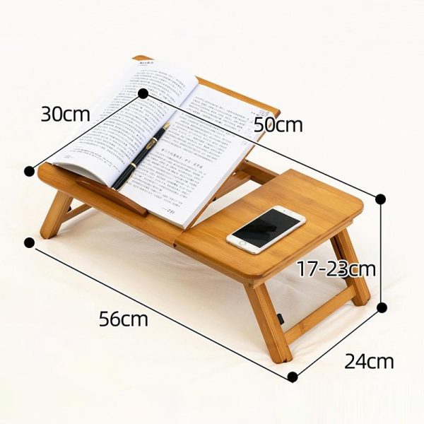 Adjustable Folding Laptop Desk for Dorm or Study - Height and Space Saver - Image 4