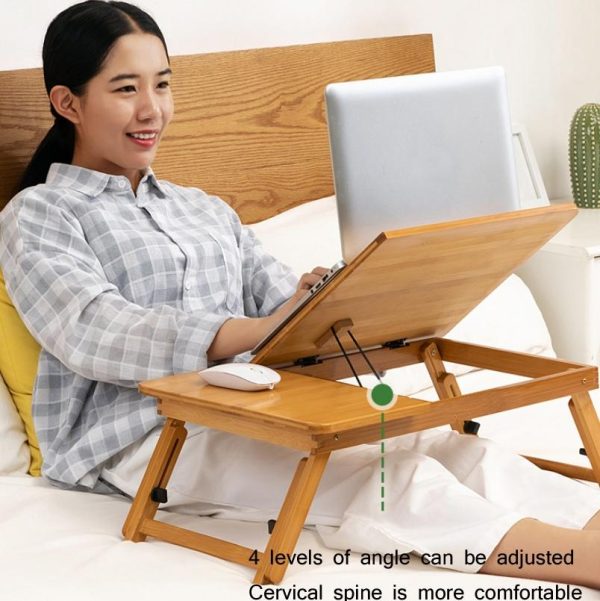 Adjustable Folding Laptop Desk for Dorm or Study - Height and Space Saver - Image 8