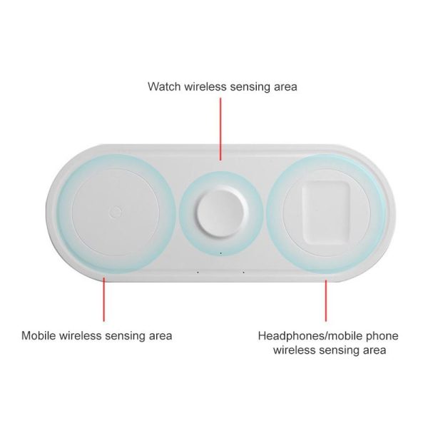 3 In 1 10W Wireless Charger For Iphones Iwatch Airpods - Image 4