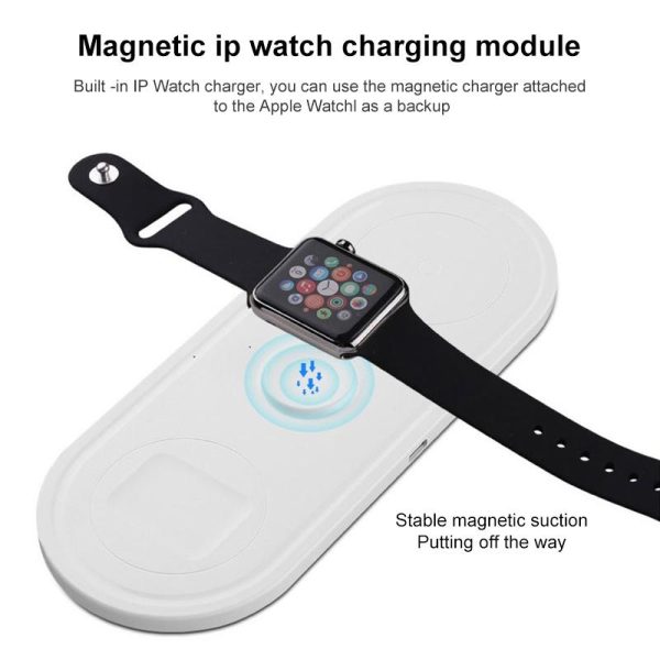 3 In 1 10W Wireless Charger For Iphones Iwatch Airpods - Image 5