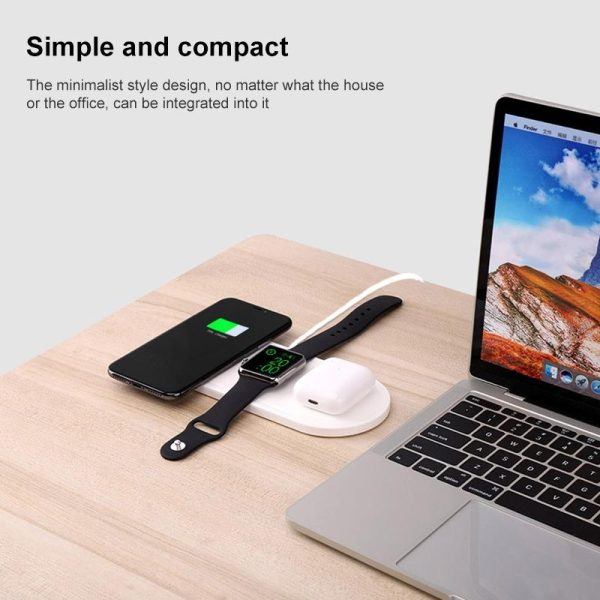 3 In 1 10W Wireless Charger For Iphones Iwatch Airpods - Image 6