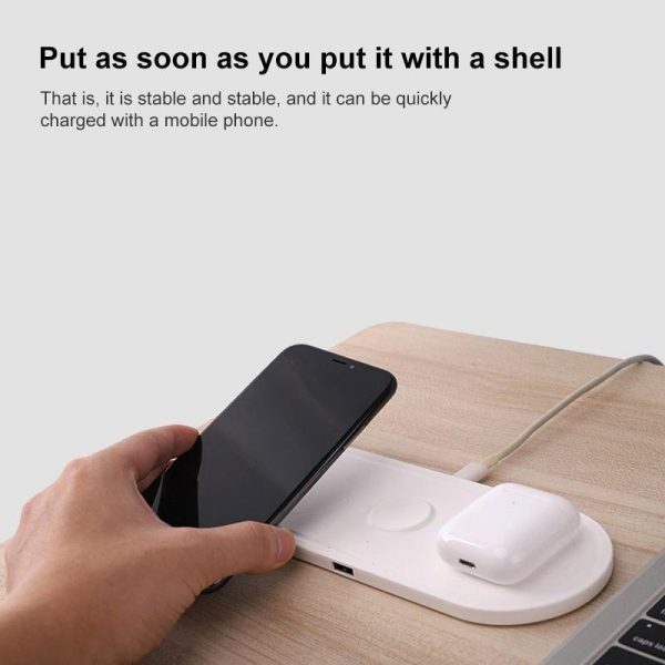 3 In 1 10W Wireless Charger For Iphones Iwatch Airpods - Image 7