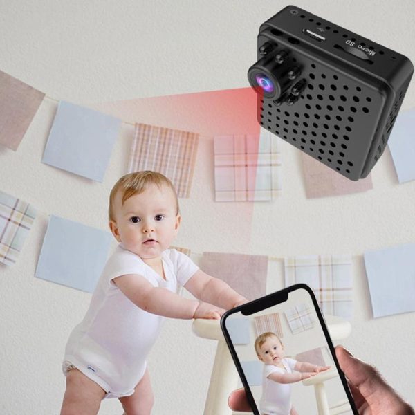 1080P Hd Wifi Mini Security Camera With Wide Angle Motion Detection Night Vision & Tf Card Support - Image 8