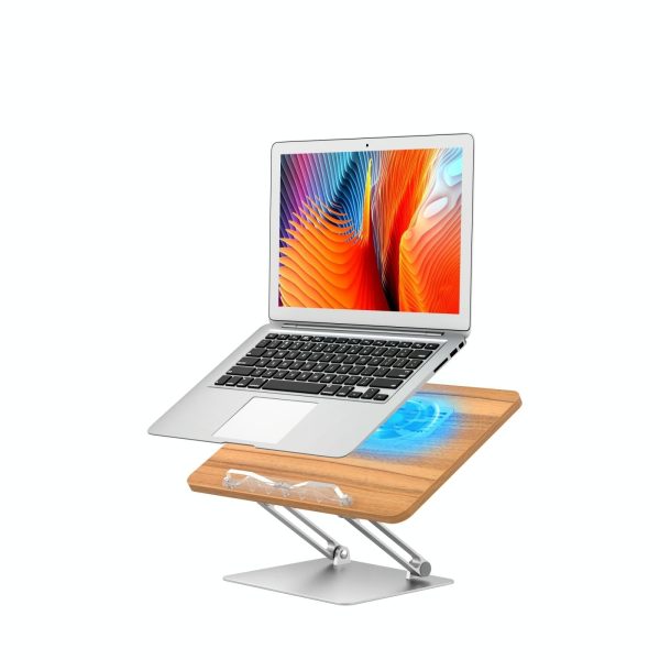 Adjustable Folding Laptop Stand with Cooling Fan - Portable Tablet Holder - Image 3