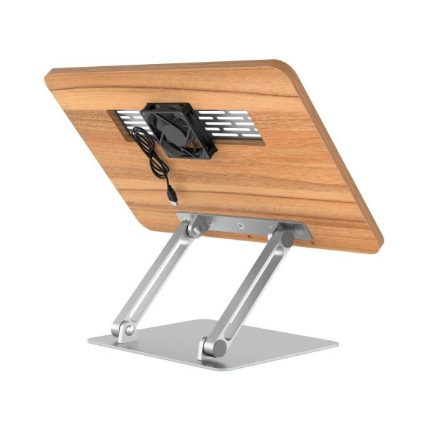 Adjustable Folding Laptop Stand with Cooling Fan - Portable Tablet Holder - Image 4