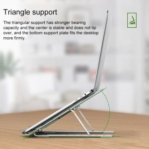 Adjustable Laptop Stand - Portable Folding Heat Dissipation Desktop Holder - Image 4