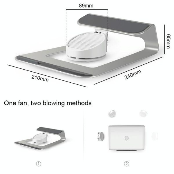 Aluminum Laptop Stand with Cooling - Image 4
