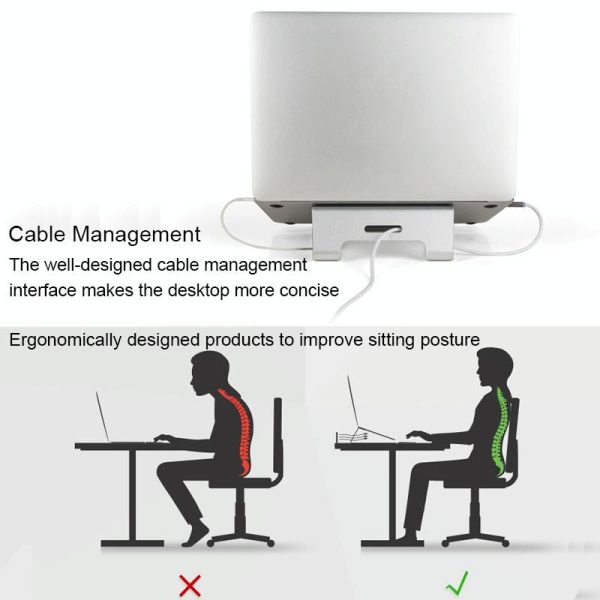 Aluminum Laptop Stand with Cooling - Image 6
