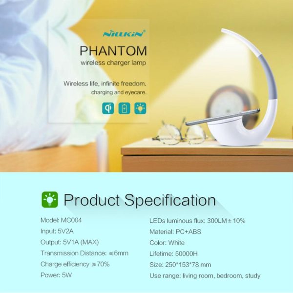 2 In 1 Wireless Charger & Led Light With Usb Port - Image 12