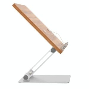 Aluminum Desktop Book Stand with Wood Board - Image 5