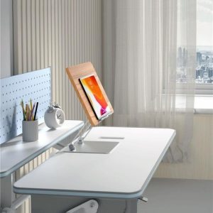 Aluminum Desktop Book Stand with Wood Board - Image 8