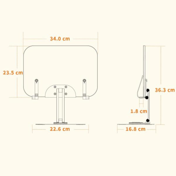 360-degree Rotating Desktop Bookshelf with Tablet Stand - Image 4