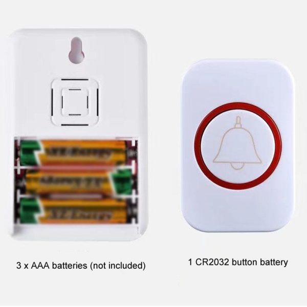 Wireless Doorbell With Remote Control And Flashing Light - Cmf1188-12 - Image 6