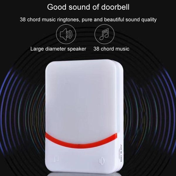 Wireless Doorbell With Remote Control And Flashing Light - Cmf1188-12 - Image 8