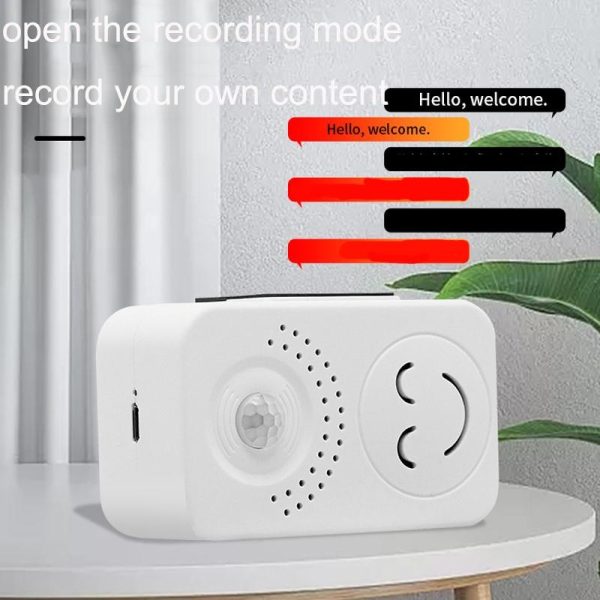 Entrance Voice Broadcaster - Small Horn Sensor For Doorbell Use - Battery Square - Image 8