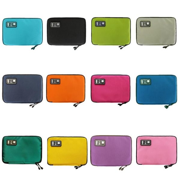 Portable Multifunctional u Disk Storage Bag for Mobile Phone Accessories - Black - Image 3