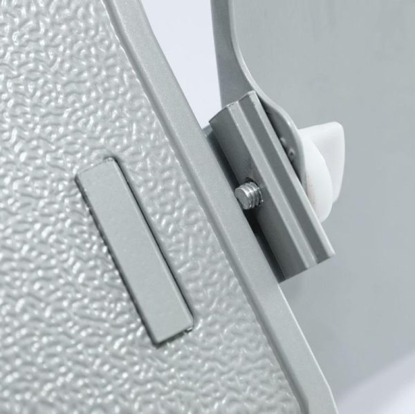 Adjustable Folding Laptop Desk with Mouse Board - Silver - Image 4