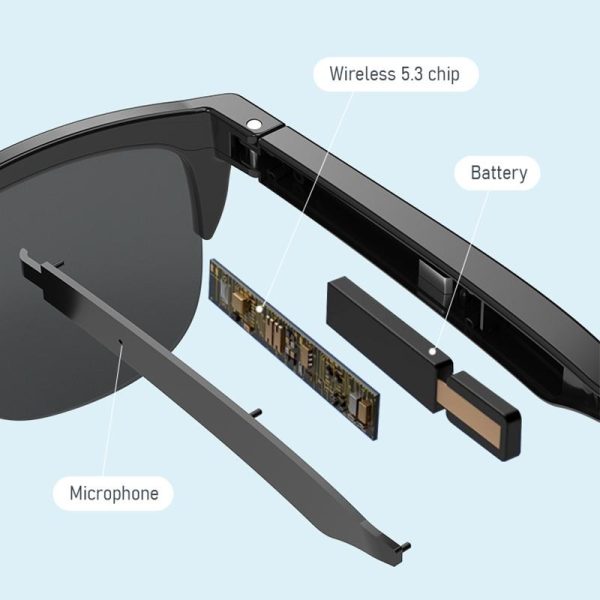 Bluetooth 5.3 Smart Sunglasses with Wireless Headset and Anti-glare Protection - Image 11
