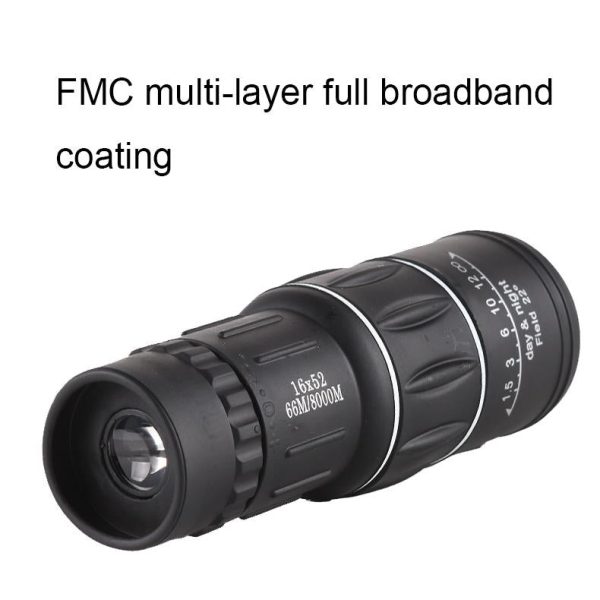 High Definition Monocular Telescope For Outdoor Bird Viewing - 16X52 Green Film - 16X52 Green Film - Image 4
