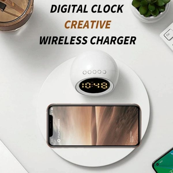 15W Rotatable Night Light Fast Charger Wheat - Wheat-Colour - Image 3