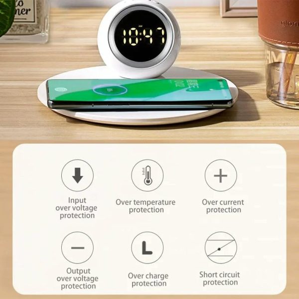 15W Rotatable Night Light Fast Charger Wheat - Wheat-Colour - Image 7