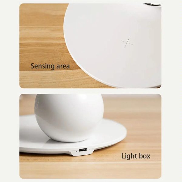 15W Rotatable Night Light Fast Charger Wheat - Wheat-Colour - Image 12
