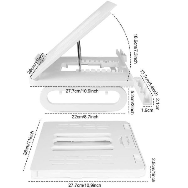 Adjustable Foldable Laptop Stand for Cooling and Ergonomic Lifting - Image 4
