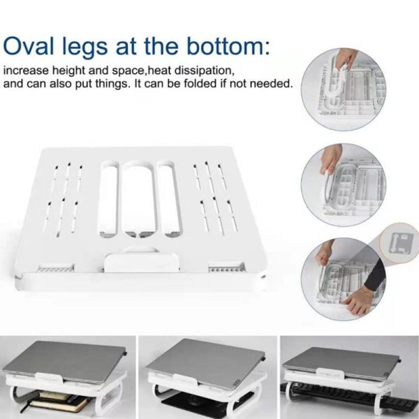 Adjustable Foldable Laptop Stand for Cooling and Ergonomic Lifting - Image 8