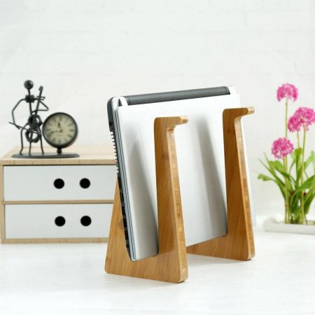Wooden Desktop Cooling Stand for Computers and Tablets