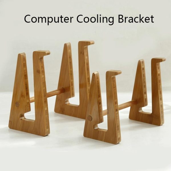 Wooden Desktop Cooling Stand for Computers and Tablets - Image 4