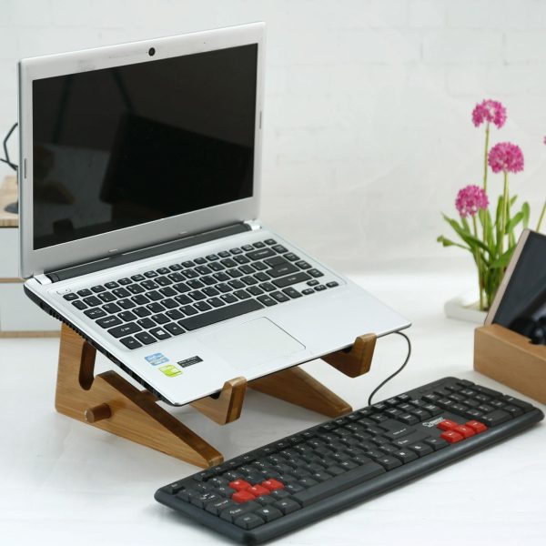 Wooden Desktop Cooling Stand for Computers and Tablets - Image 9