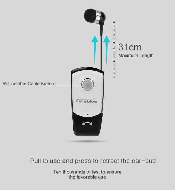 Retractable Bluetooth Headset with Caller Vibration Reminder - Image 6