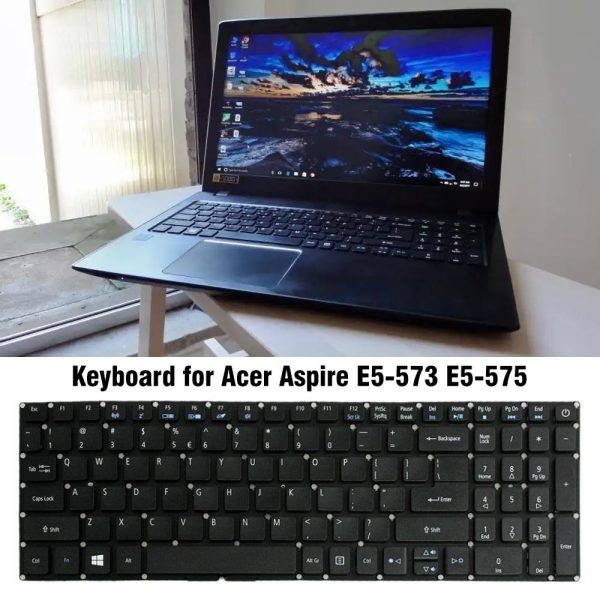 Portable Keyboard for Laptops - Compact and Durable - For Acer M5-481 / M5-481T - Image 5