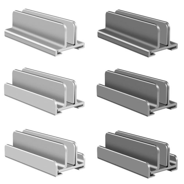 Versatile Aluminum Laptop Tablet Phone Stand - Compact Design - Image 3