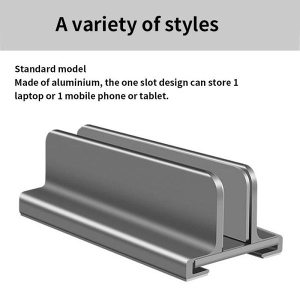 Versatile Aluminum Laptop Tablet Phone Stand - Compact Design - Image 5