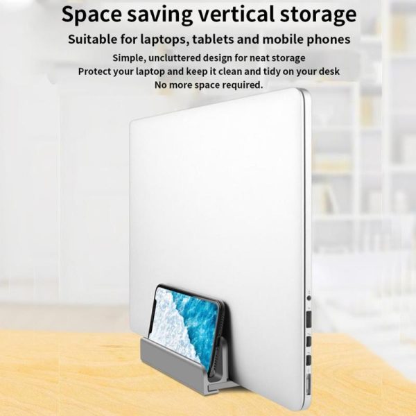 Versatile Aluminum Laptop Tablet Phone Stand - Compact Design - Image 6