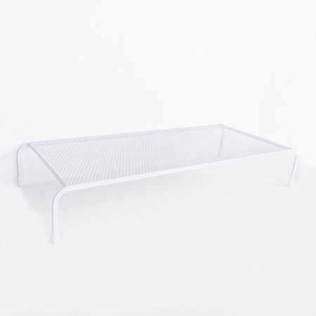 Desk Organizer Bracket for Elevated Computer Monitor - Wrought Iron - Deepen Single Layer