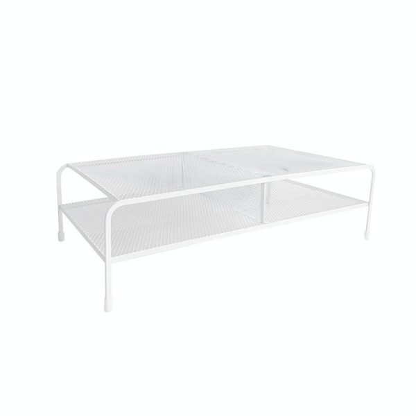 Desk Organizer Bracket for Elevated Computer Monitor - Wrought Iron - Deepen Single Layer - Image 4