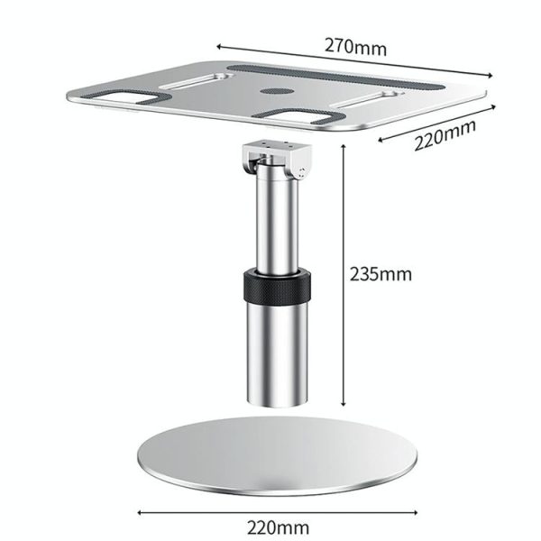 Portable Aluminum Laptop Stand for Better Cooling and Ergonomic - Image 4