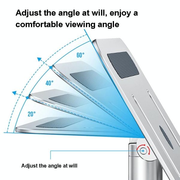 Portable Aluminum Laptop Stand for Better Cooling and Ergonomic - Image 6